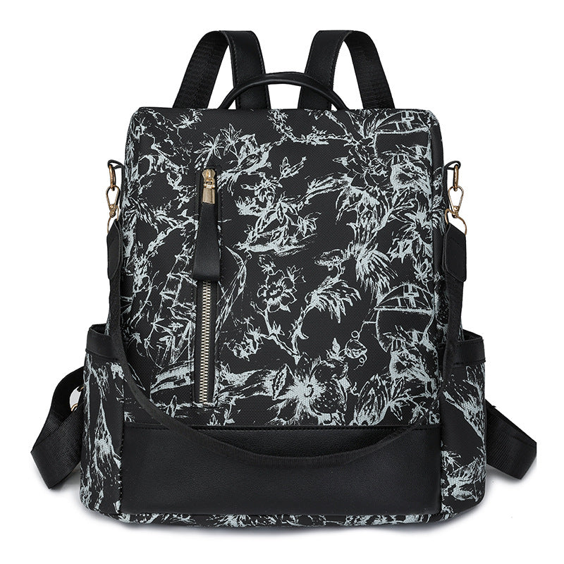 Stilvoller Blumenmuster-Rucksack