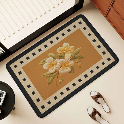 Künstlerisches Florales Design Bereich Matte Brehn
