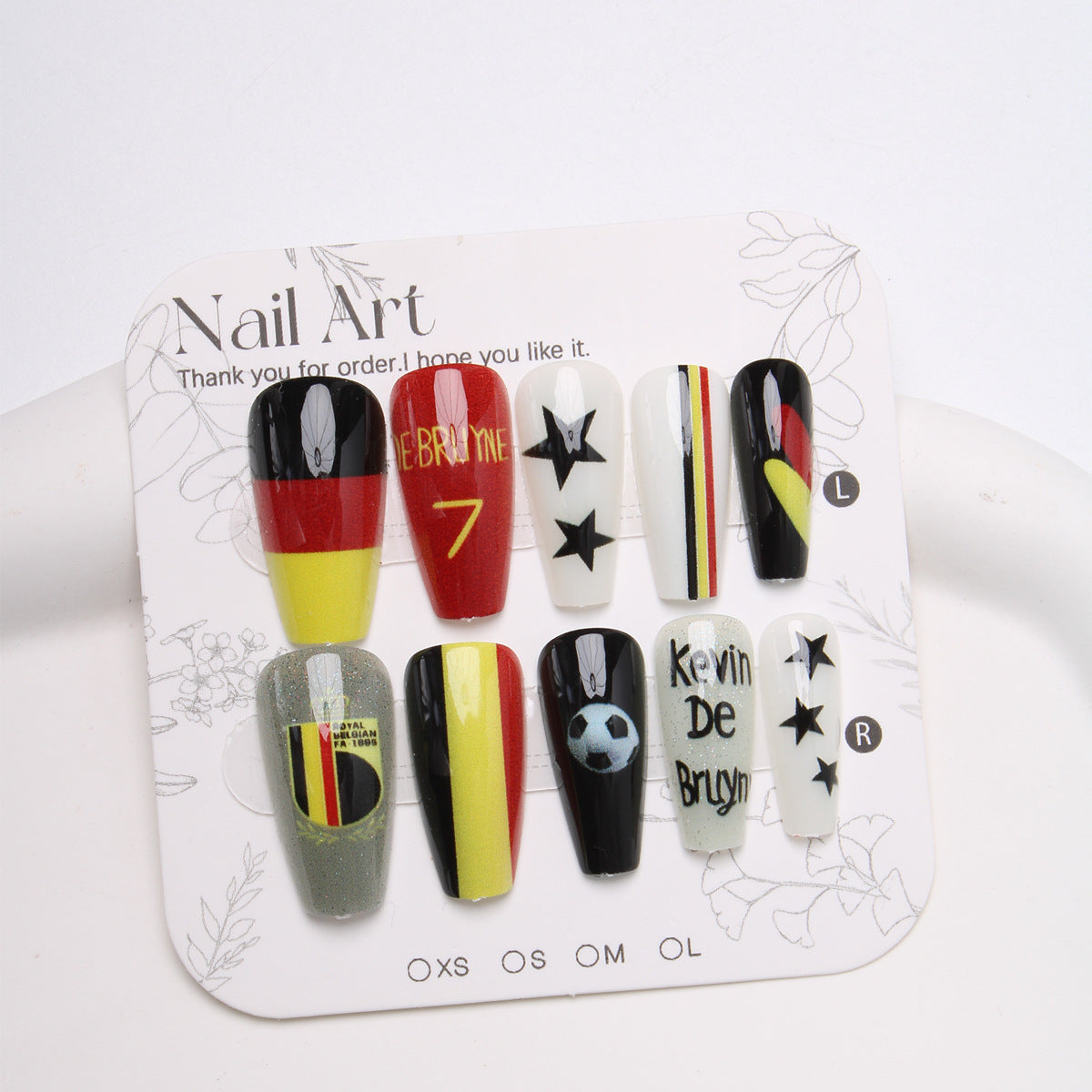 Sport-Themen Press-On Nail Art Brehn
