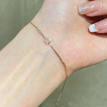Delicate Bar Chain Bracelet Brehn