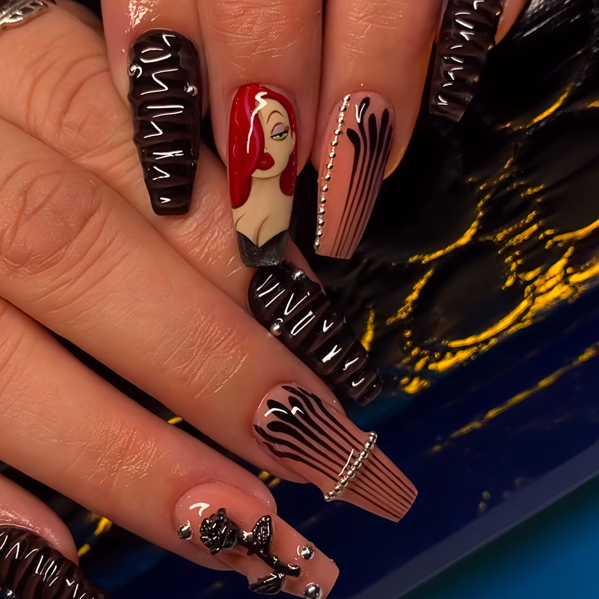 Künstlerische Charakter Nagelkunst Extensions Brehn