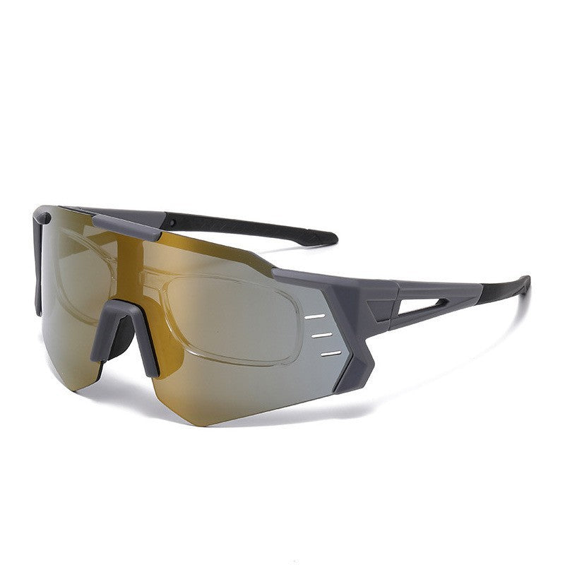 Damen Sportliche Rennsonnenbrille mit verstellbarem Nasenpad und hochwertigem UV-Schutz Brehn