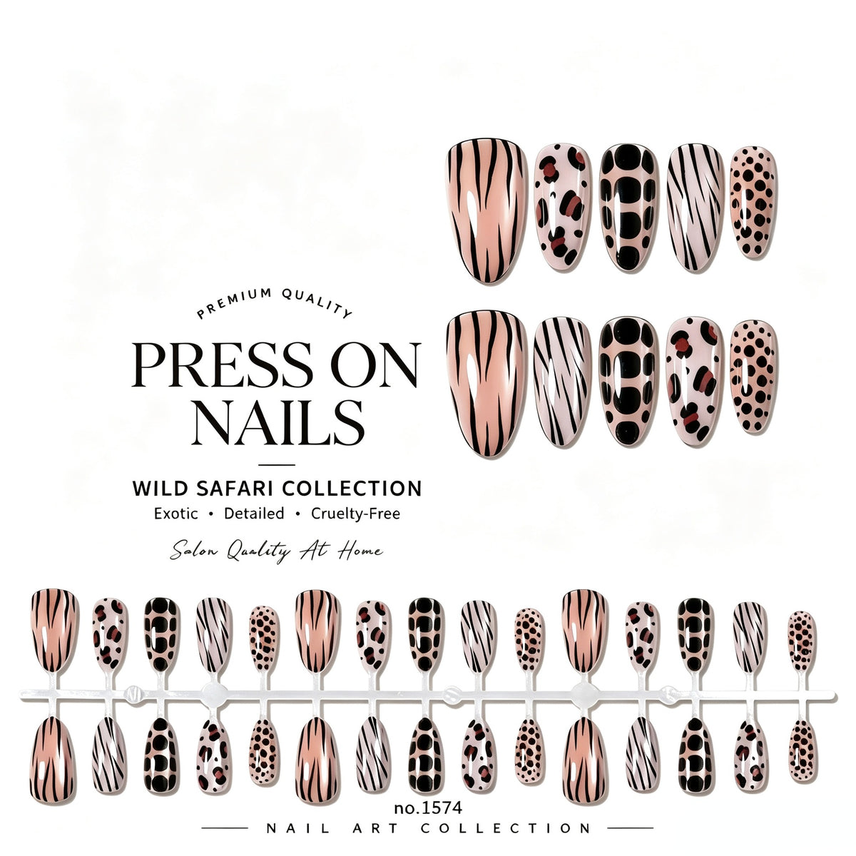 Wild Safari Press-On Nail Set