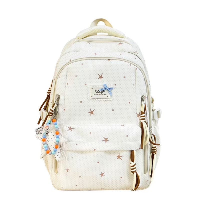 Stern-verzierte Mehrfach-Taschen-Rucksack Brehn