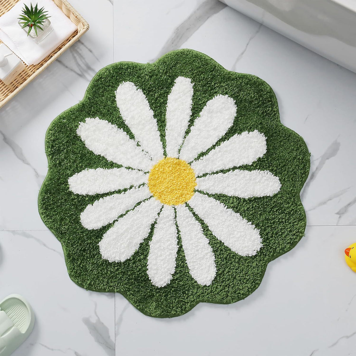 Florale Form Badmatte