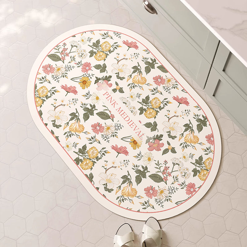 Dekorative Blumen-Badematte Brehn