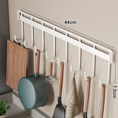Wandmontierte Mehrfachhaken Küchenutensilien und Pfannenhalter Rack