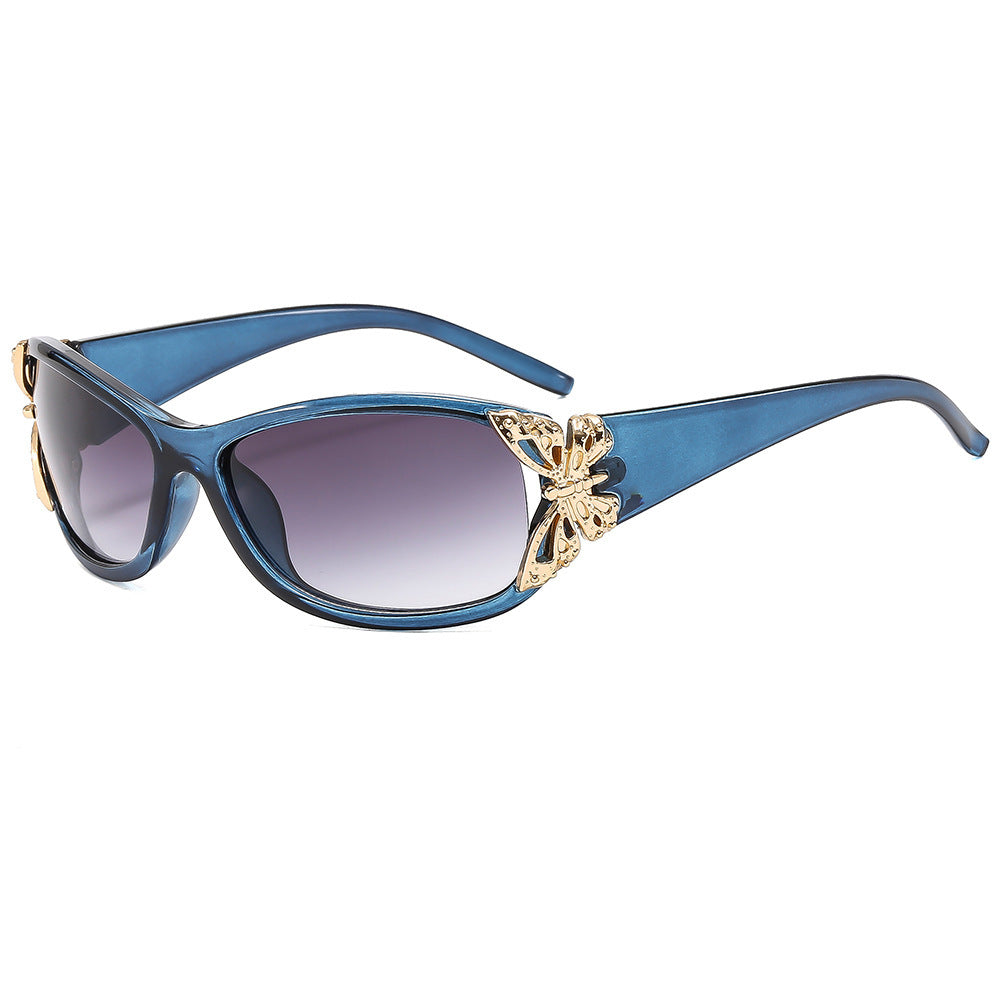 Modebewusste, mit Schmetterlingen verzierte Sonnenbrille Brehn