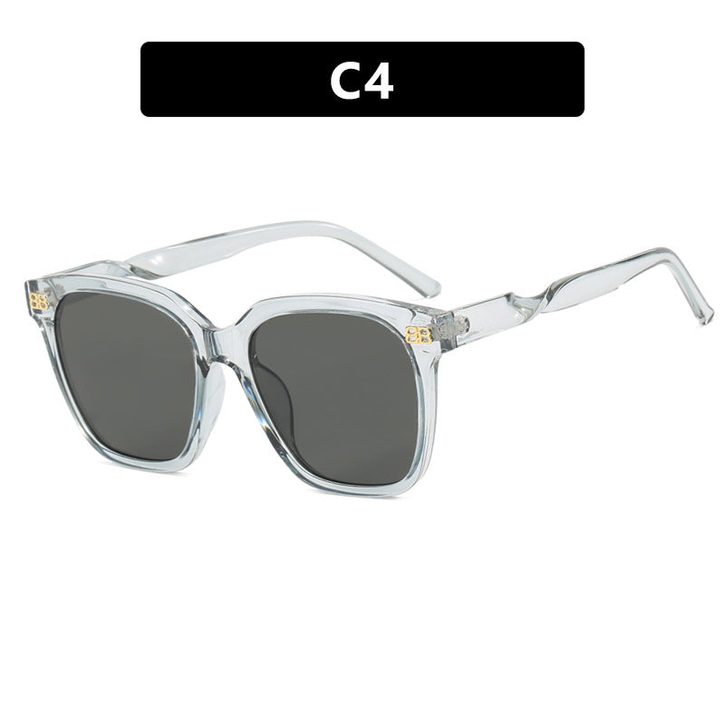Damen quadratische Sonnenbrille mit eleganter Rahmenstruktur und UV-Schutz Brehn