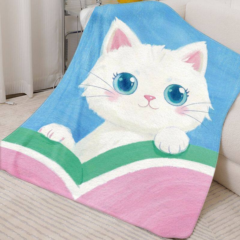 Niedliche Katzen-Themen-Fleece-Decke