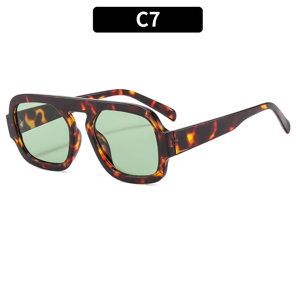 Einfache Acetat Quadrat Sonnenbrille