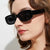 Damen Modische rechteckige Sonnenbrille mit verstellbaren Nasenstege Brehn