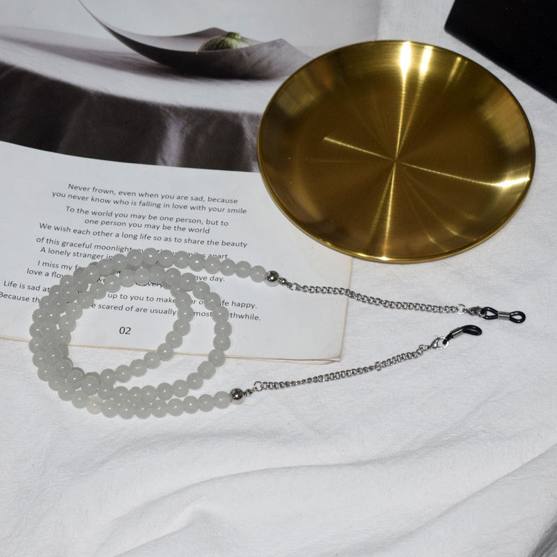 Chic Perlen Brillen Kette Brehn