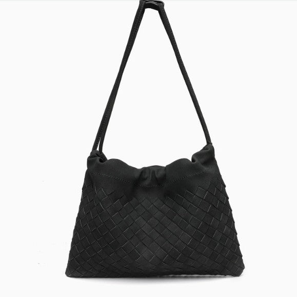 Woven Drawstring Schultertasche Brehn