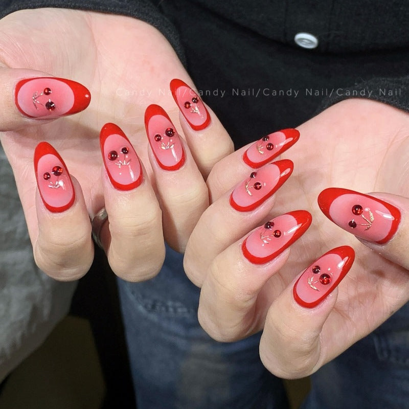Premium Dekorativer Druck-On-Nagelset Brehn
