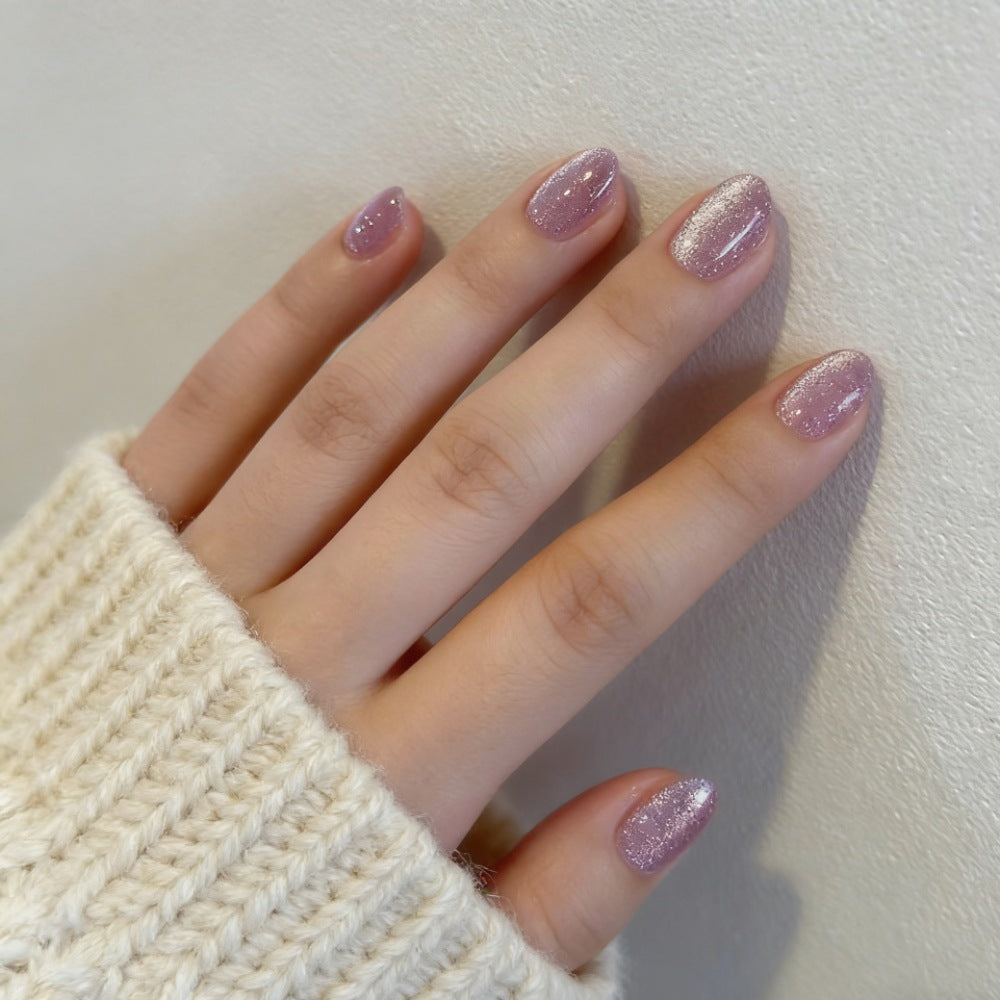 Funkelnd Glänzendes Press-On Nagelset Brehn