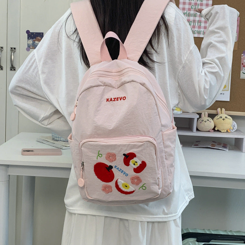 Besticketer Obst-Themen Schulrucksack
