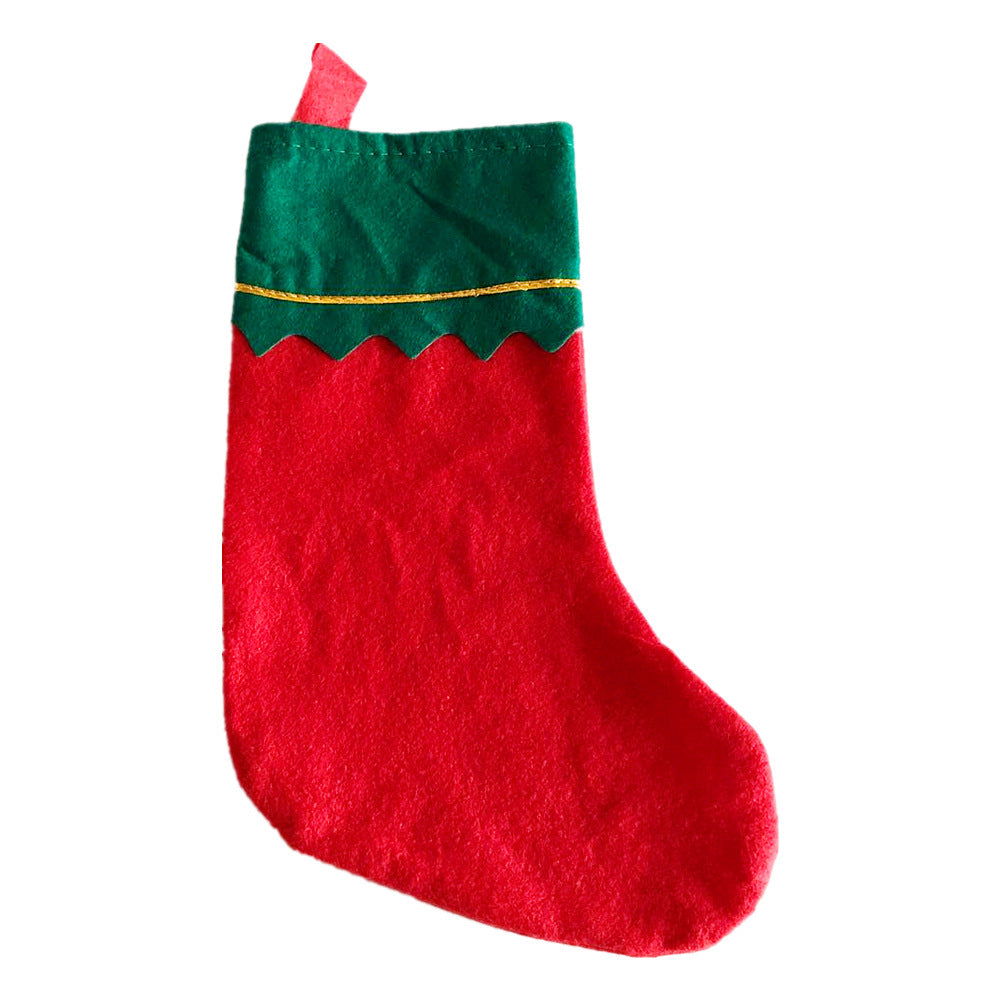 Festlicher Weihnachtsstrumpf mit eleganter Umrandung