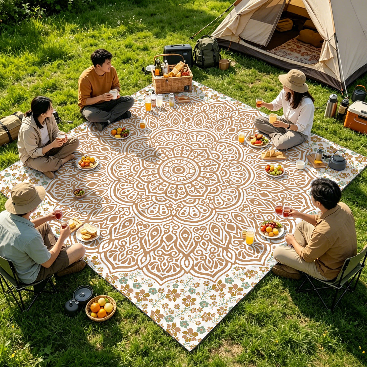 Mandala Design Strandmatte Brehn