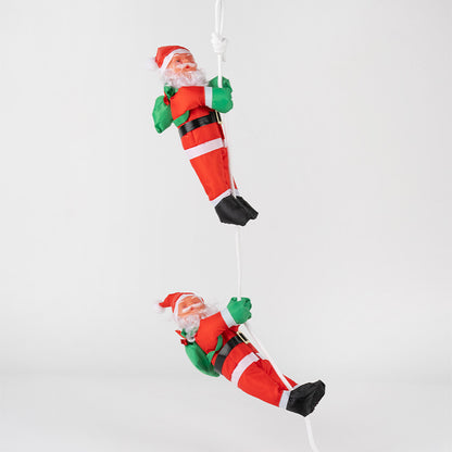 Dekorative Weihnachtsmann Figur mit beweglichen Armen