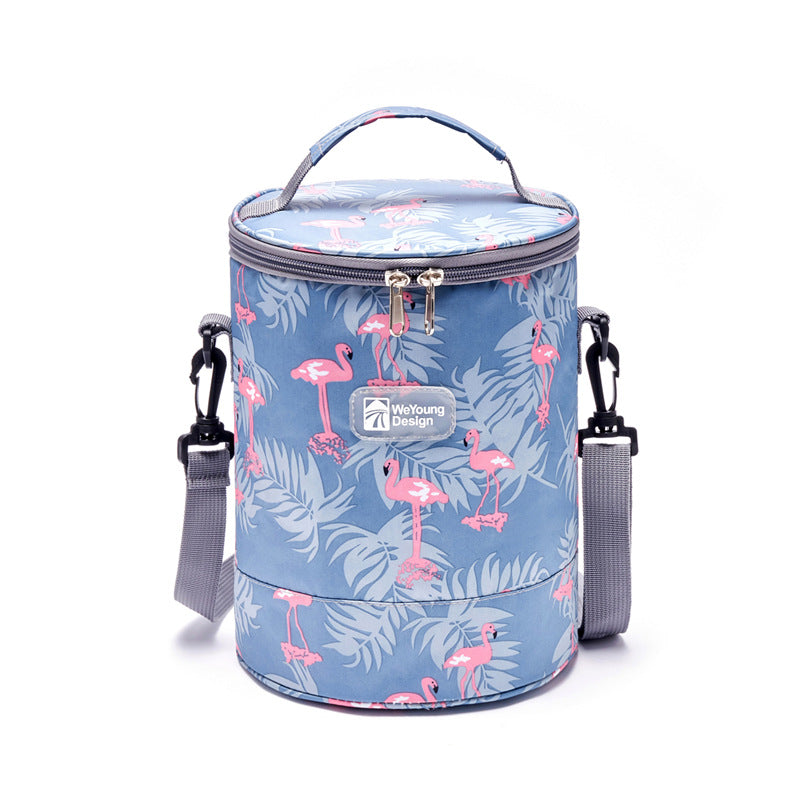 Damen Isolierte Kühltasche mit praktischer Rundform und verstellbarem Tragegurt Brehn