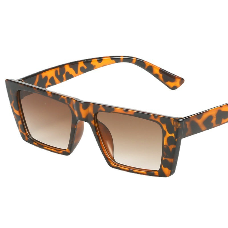 Damen geometrische Sonnenbrille mit trendigem, eckigem Rahmen Brehn