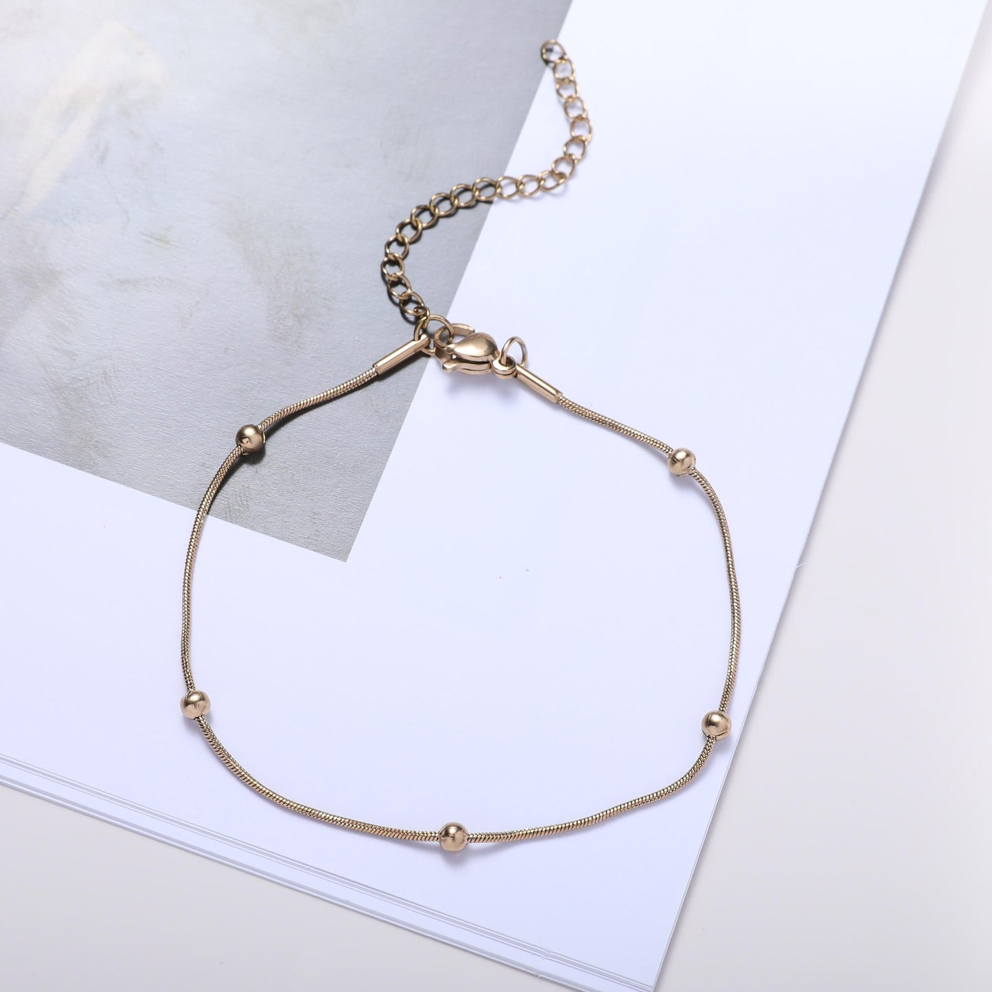 Verstellbares Perlenkette Armband Brehn