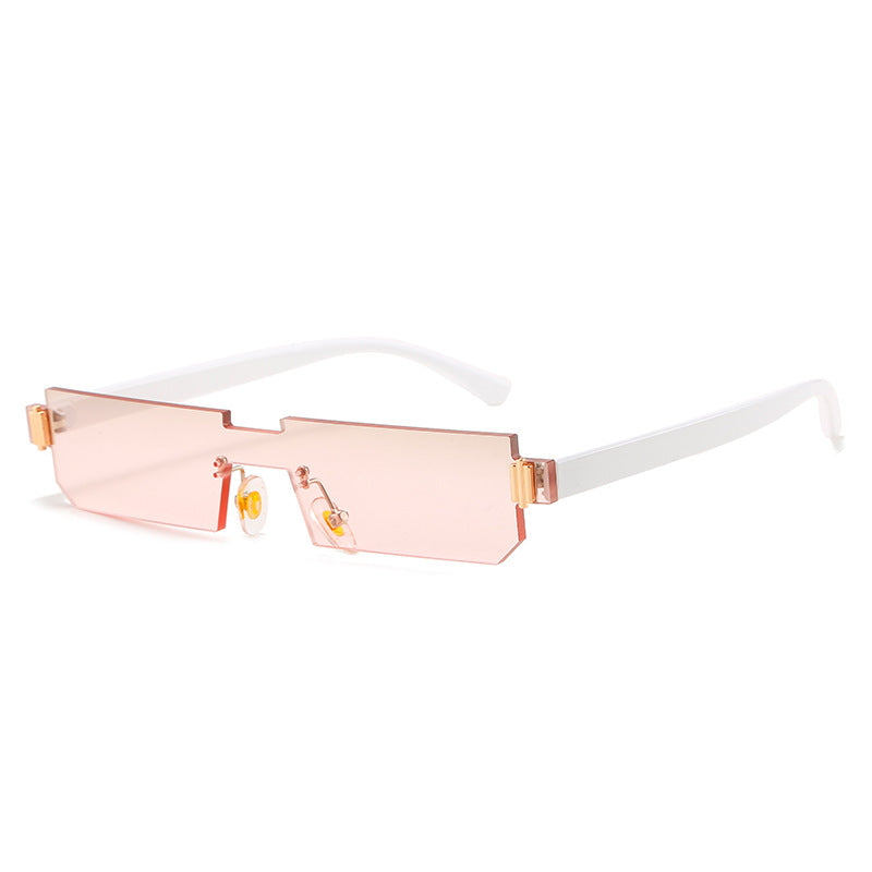 Damen modische geometrische Sonnenbrille mit feinem Rahmen Brehn