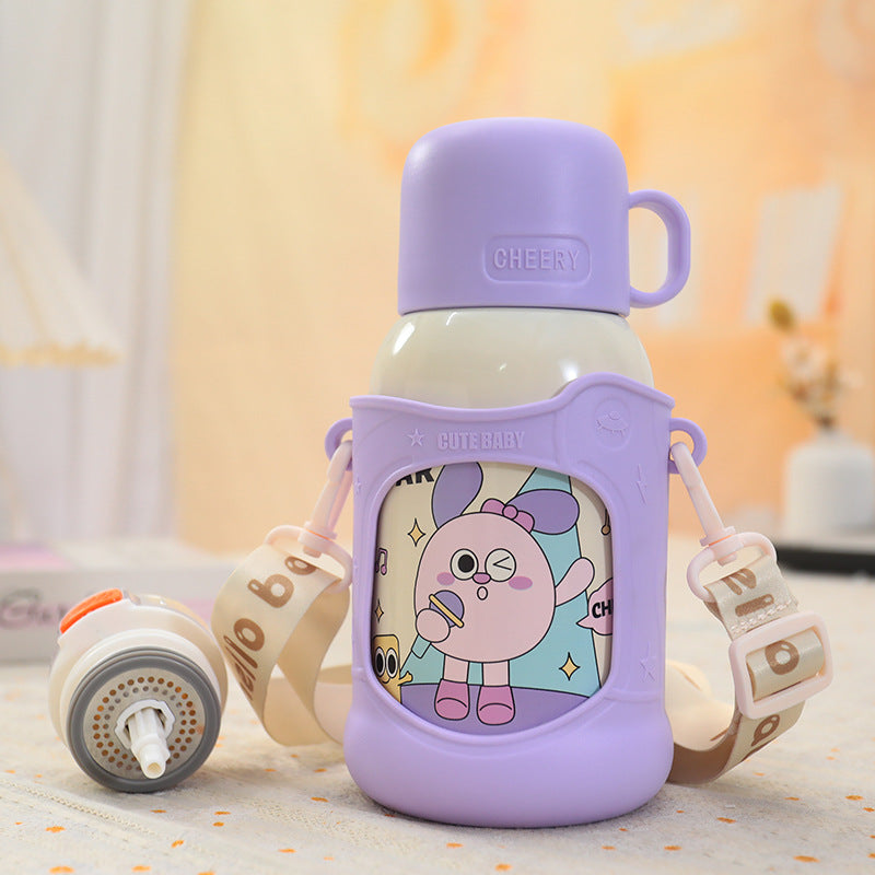 Damen Isoliertrinkflasche mit tragbarem Design und buntem Motiv Brehn