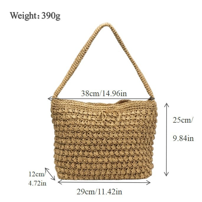 Modische Makramee Shopper-Tasche Brehn