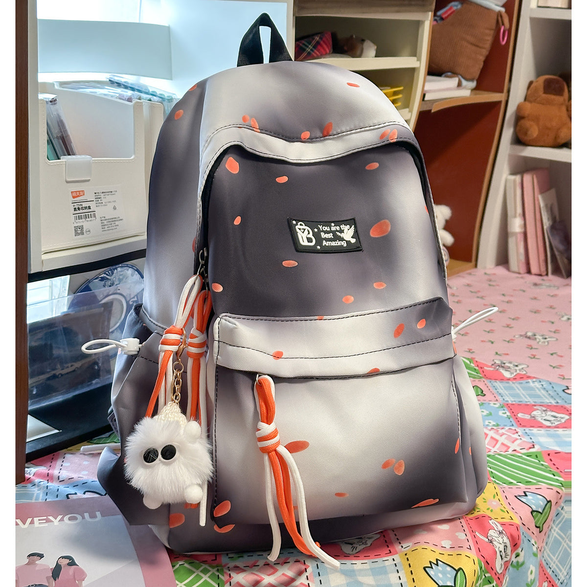 Stilvolle gepunktete Rucksack Brehn
