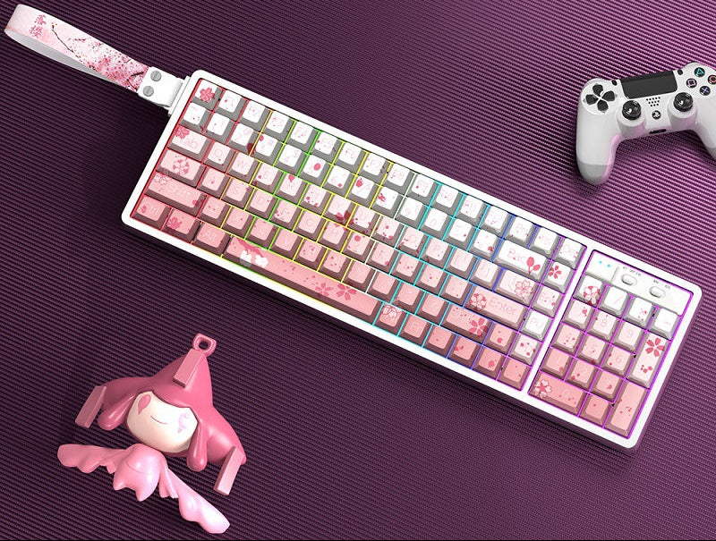 Anpassbare RGB Gaming-Tastatur mit künstlerischen Tastenabdeckungen Brehn