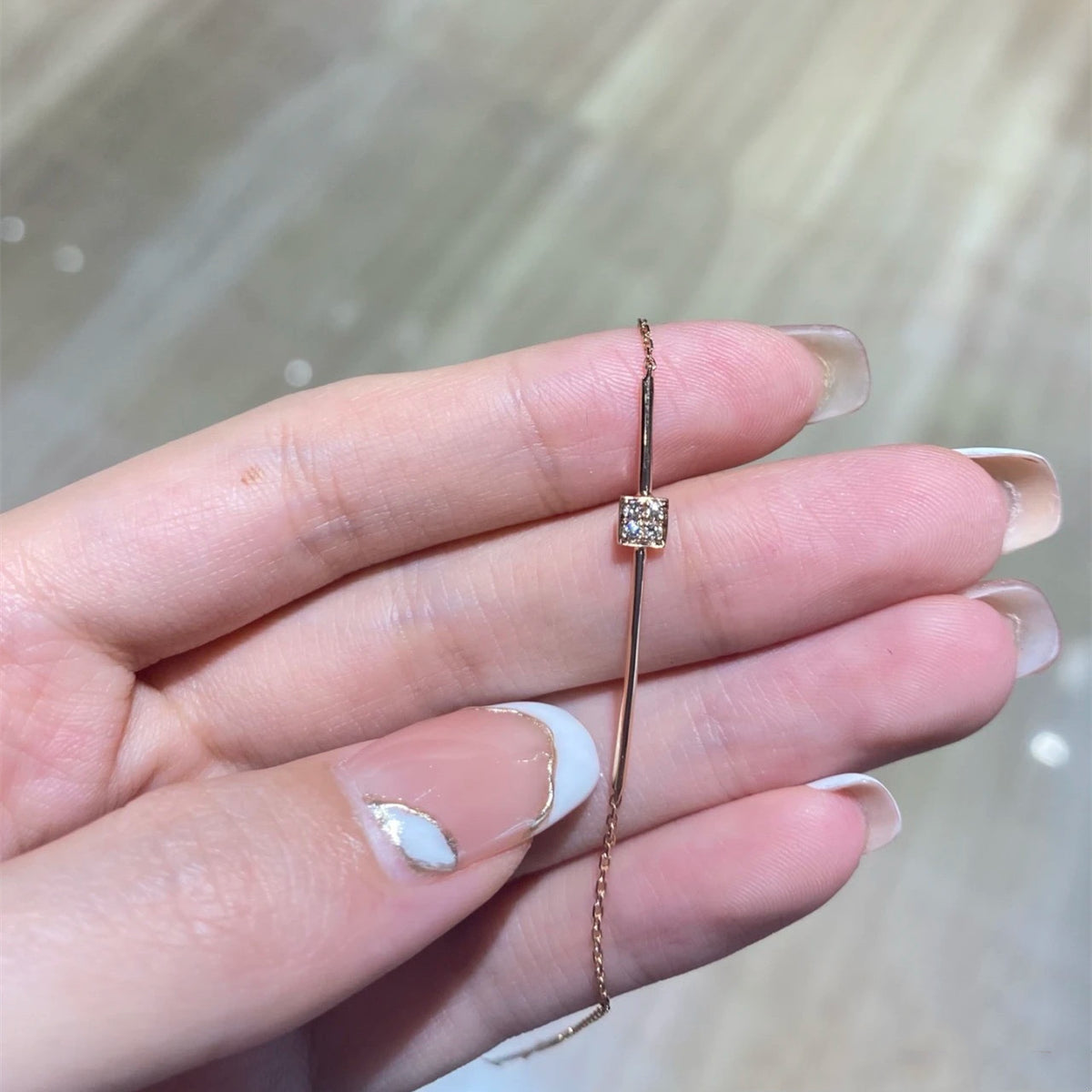 Delicate Bar Chain Bracelet Brehn