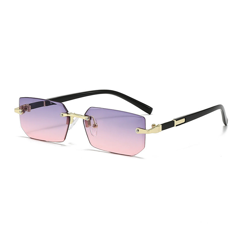 Damen elegante und modische Sonnenbrille mit transparentem Rahmen Brehn