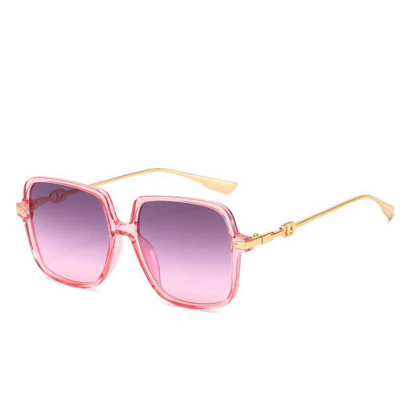 Oversized Chic Quadratrahmen Sonnenbrille Brehn