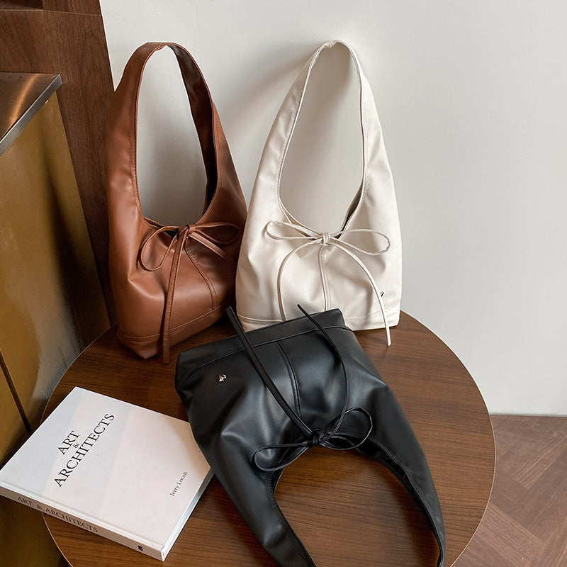 Bow-Detail Schlapp Hobo Tasche