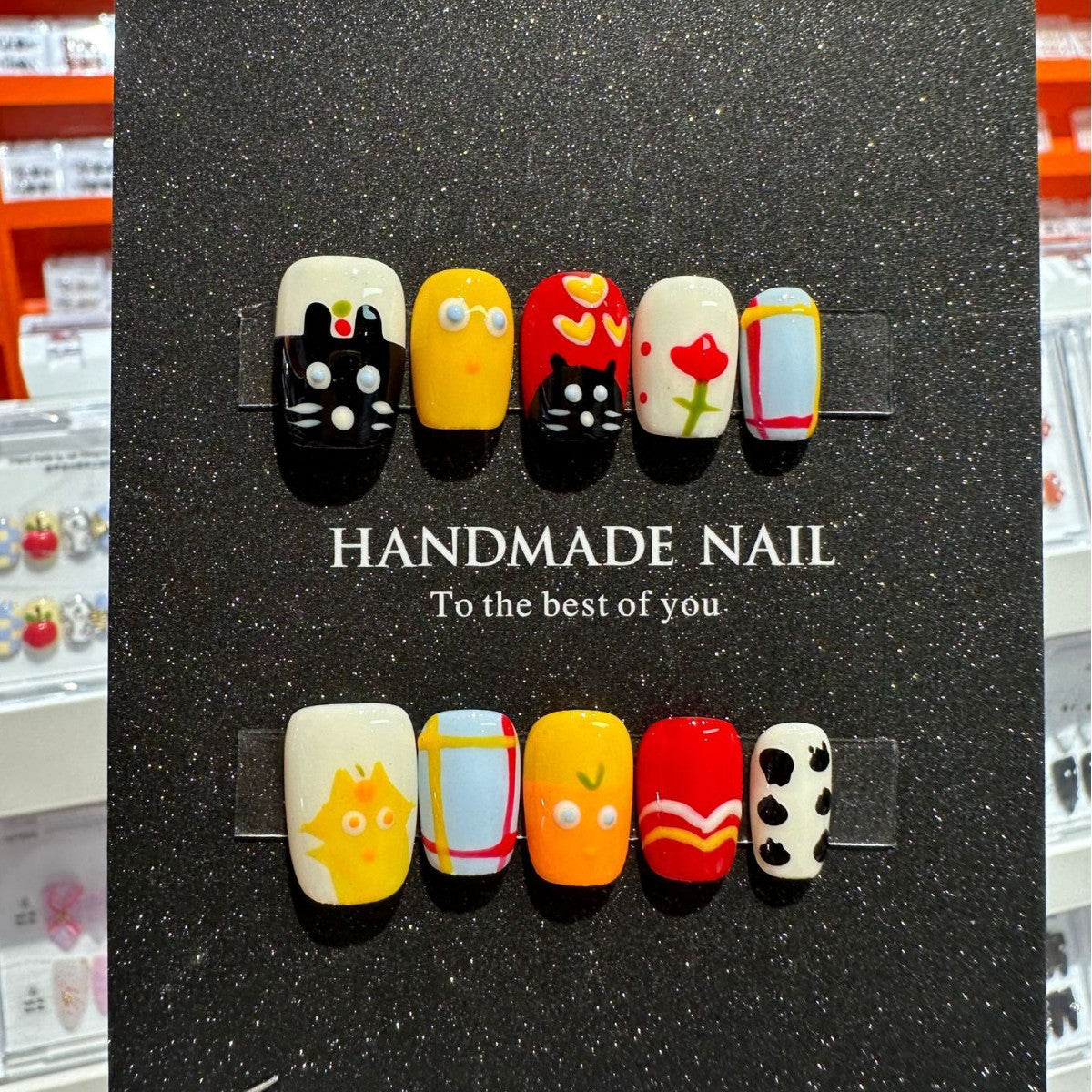 Künstlerisch Charakter-Themen Druck-Nagelset