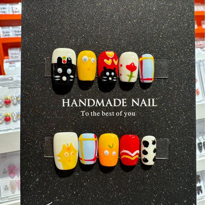 Künstlerisch Charakter-Themen Druck-Nagelset