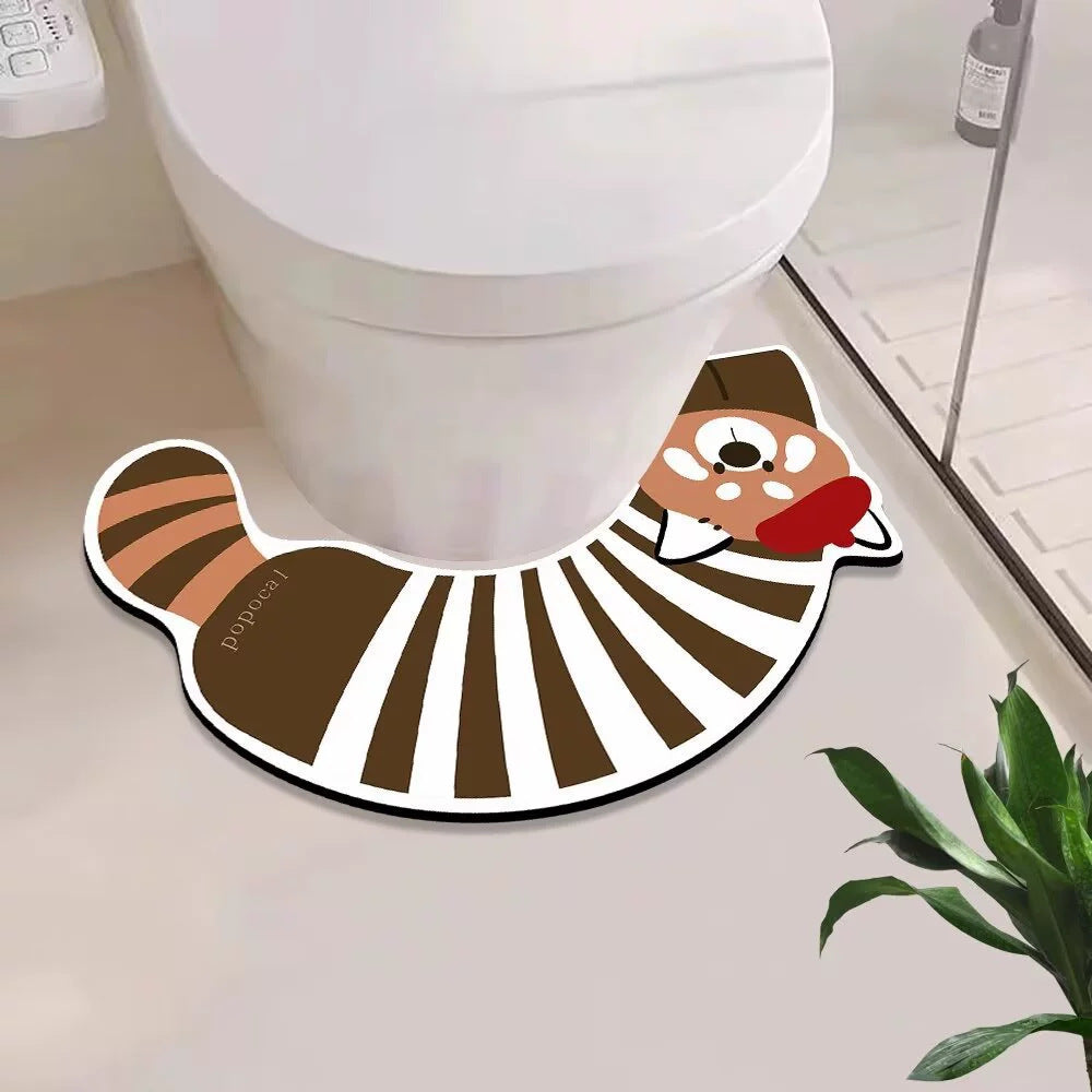 Niedliche hunde-themed Badematte