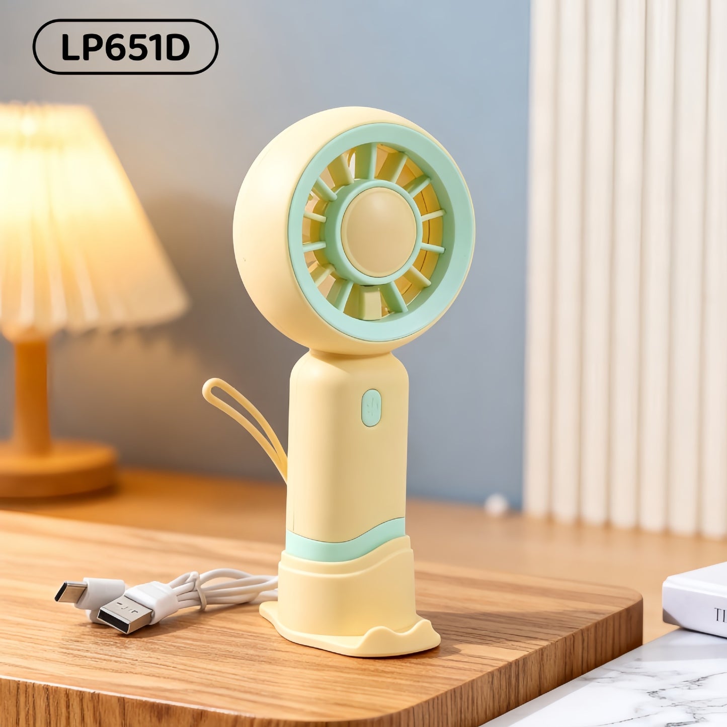 Damen tragbarer USB-Ventilator mit flexibler Halterung Brehn