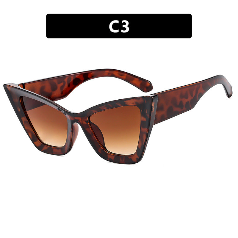 Damen Cat-Eye Sonnenbrille mit einzigartigem Wellenrahmen Brehn