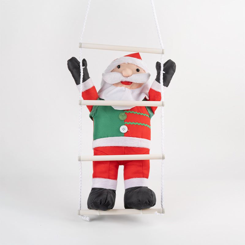 Dekorative Weihnachtsmann Figur mit beweglichen Armen