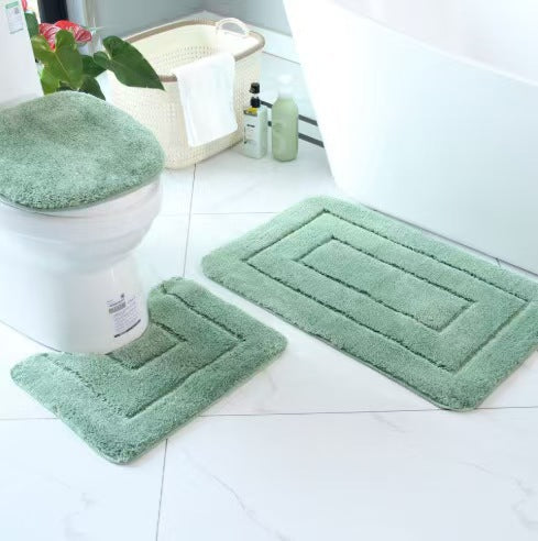 Plüsch-Badematten-Set Brehn