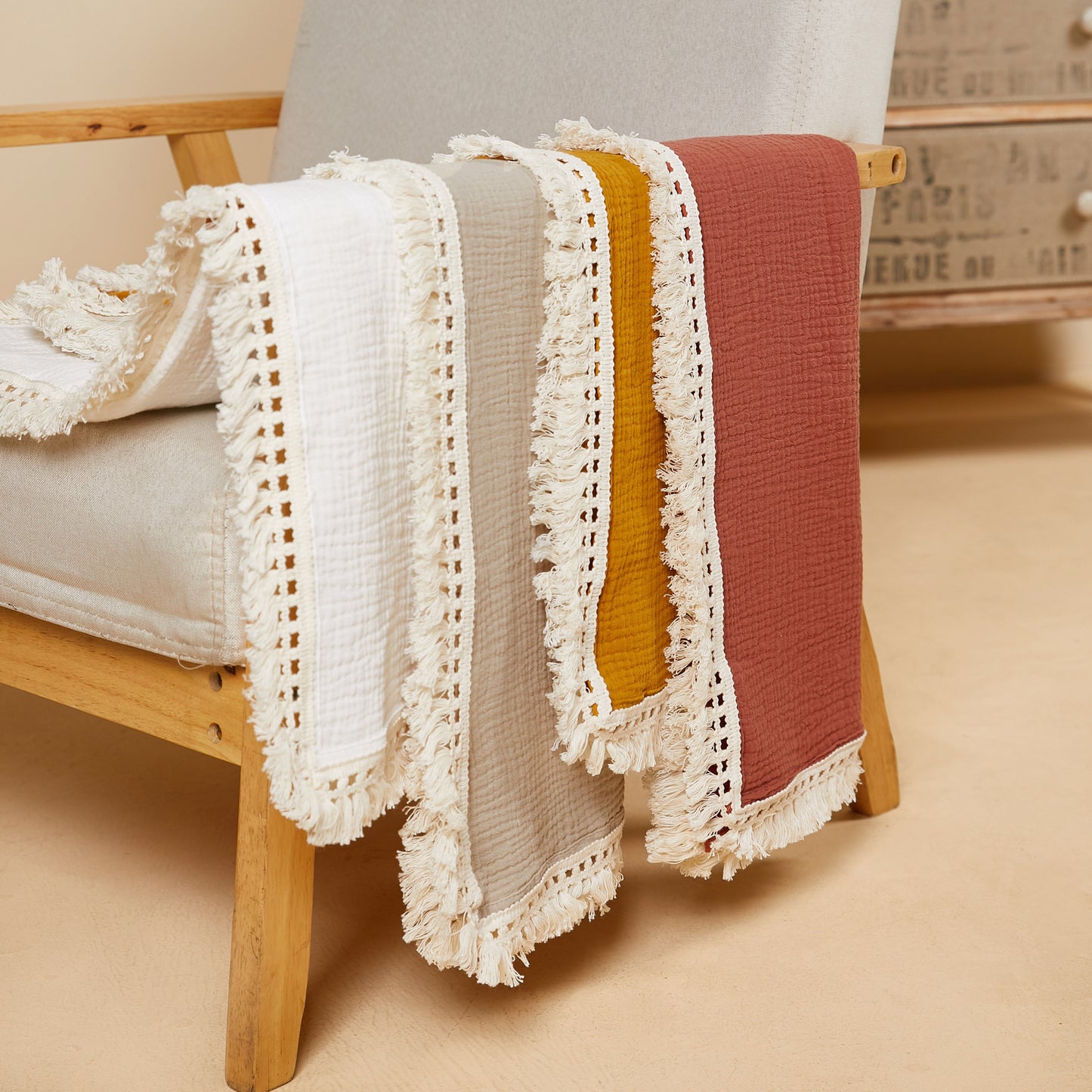 Bohemian Stil Schal Brehn