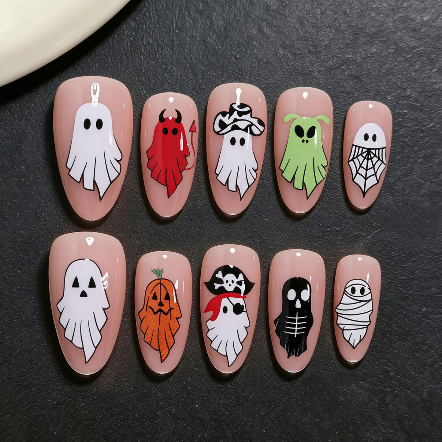 Halloween-Themen Press-On Nagelkunst-Kit Brehn