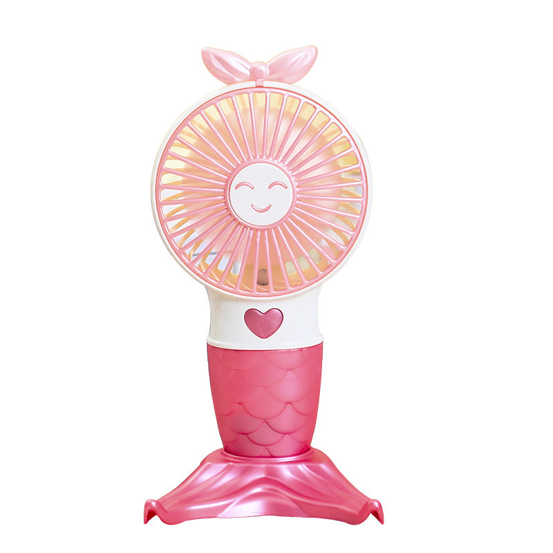 Damen Tragbarer Handventilator mit Meerjungfrau-Design Brehn