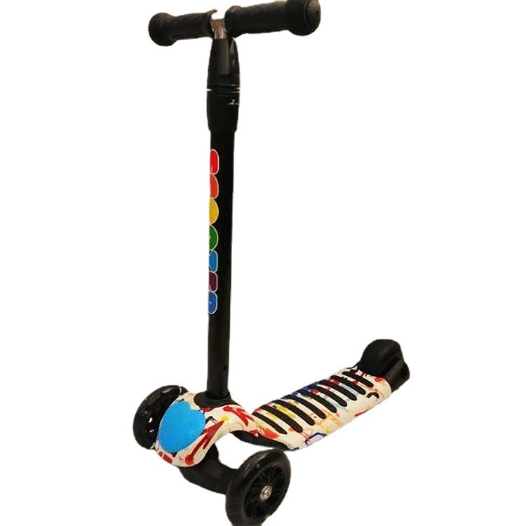 Stilisiert Dreirad Kickboard Scooter Brehn