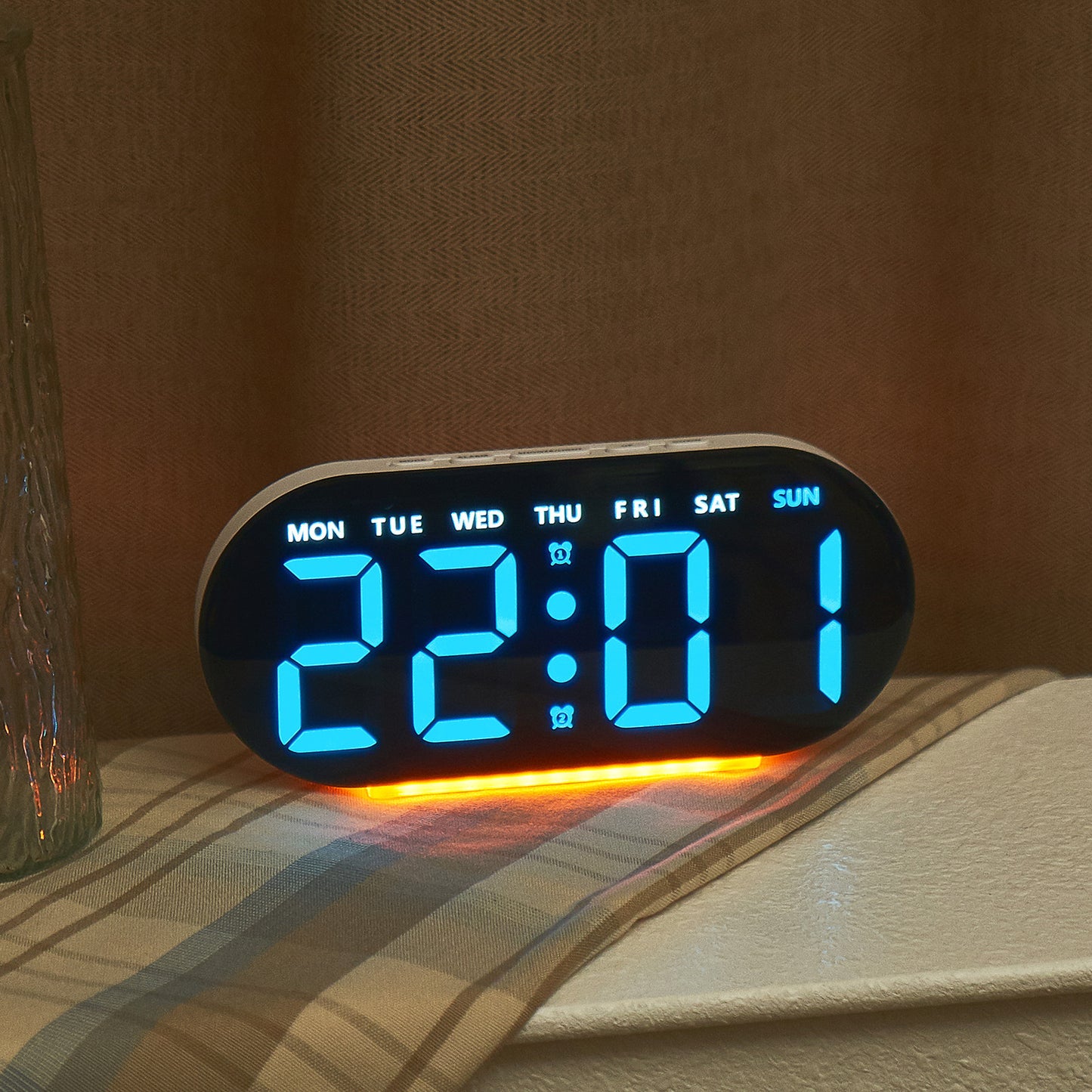 Digitaler Alarmwecker mit großem LED-Display und Temperaturanzeige Brehn