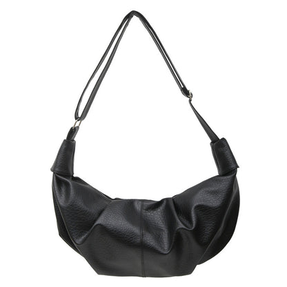 Texturierte Leder Schlampertasche