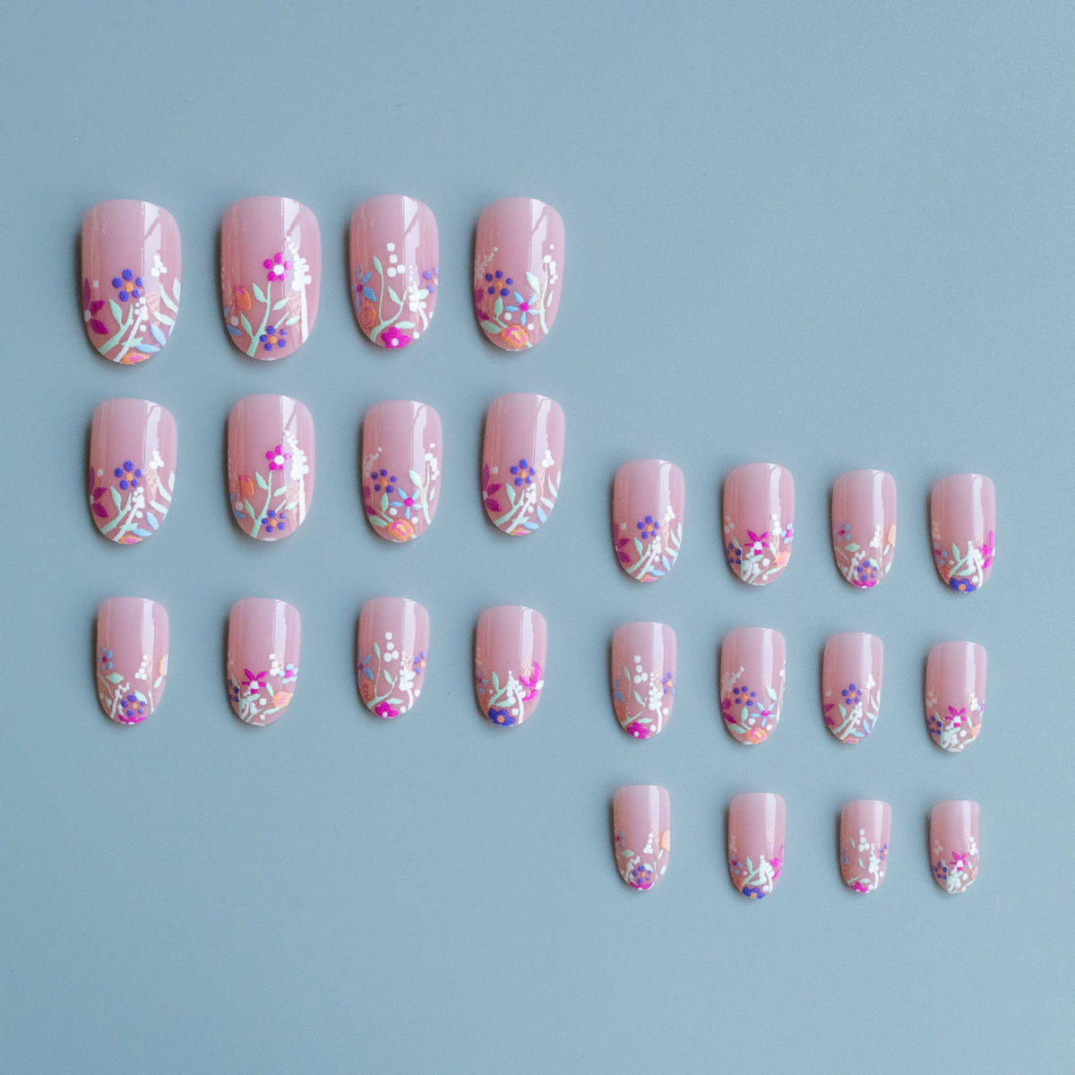 3D Blumen Acryl Nail Art Set